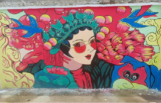  扶沟墙体彩绘-网红墙