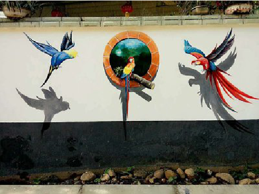  扶沟视觉错位-3D墙绘设计