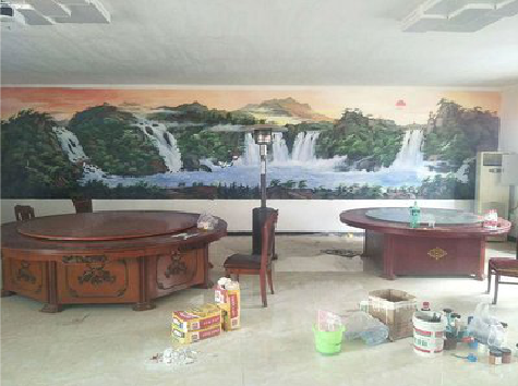  扶沟墙绘-写实风景