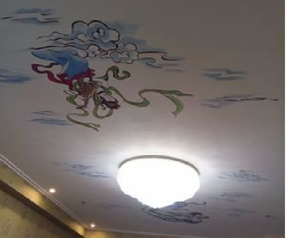  扶沟如何快速绘制天花板上的手绘墙？