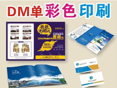  扶沟单页印刷，色彩搭配简单。