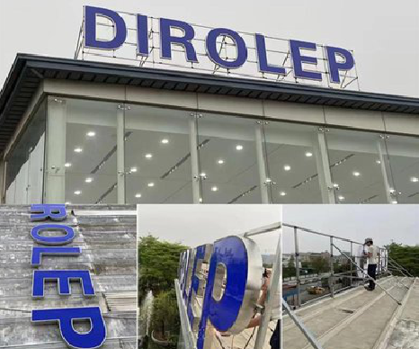  扶沟楼顶发光字安装的注意事项。